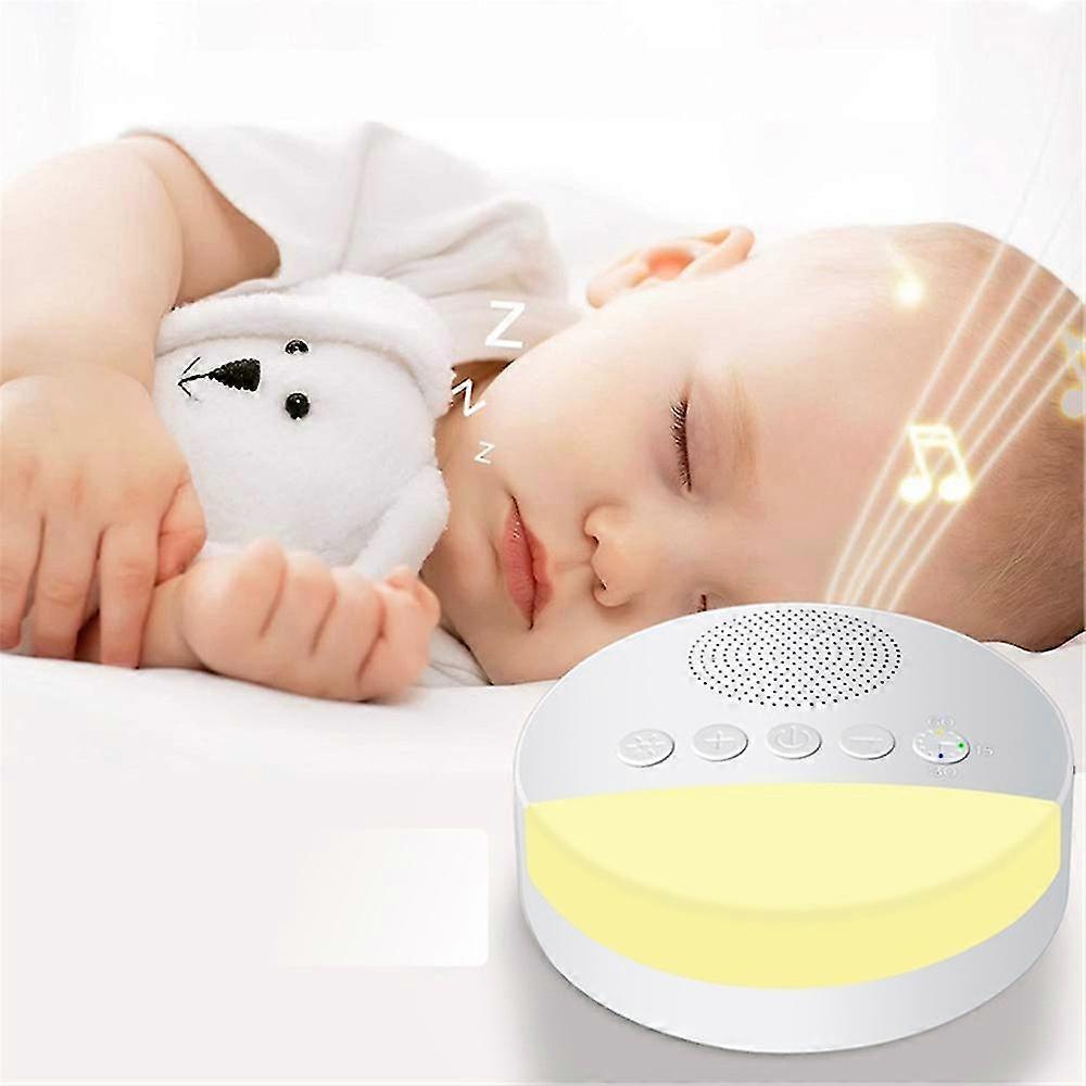 Baby Children Adult Portable Sleep Sound White Noise Machine With Night Light To Help Sleep Natural Soothing Sound Function Sleep Timer Sound Therapy