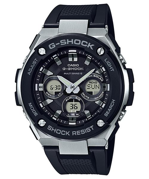 Casio Men's Stainless Steel 200M Water Resistant Analog Shock Resistant Quartz Watch GST-W300-1A