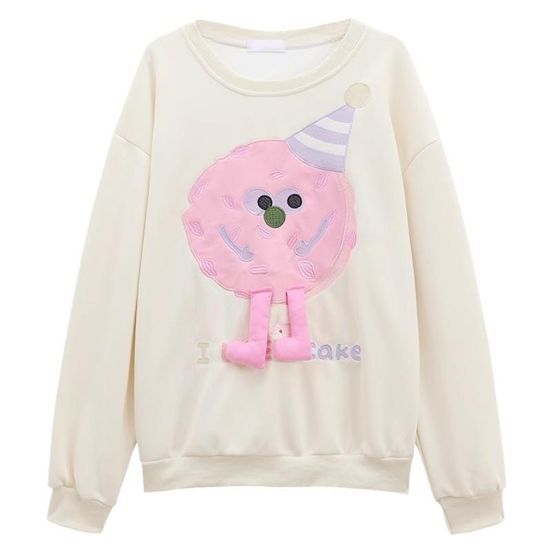 Дизайнерский флисовый свитер с круглым вырезом для женщин, осенне-зимний, утолщенный, средней и длинной длины, свободный топ