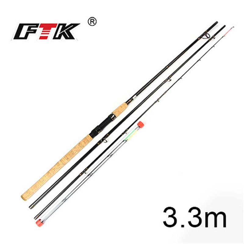 FTK Фидер из высокоуглеродистой приманки 3,3 м 3,6 м 3,9 млмх, вес 60-160 г, удочка с фидером, фидерная удочка