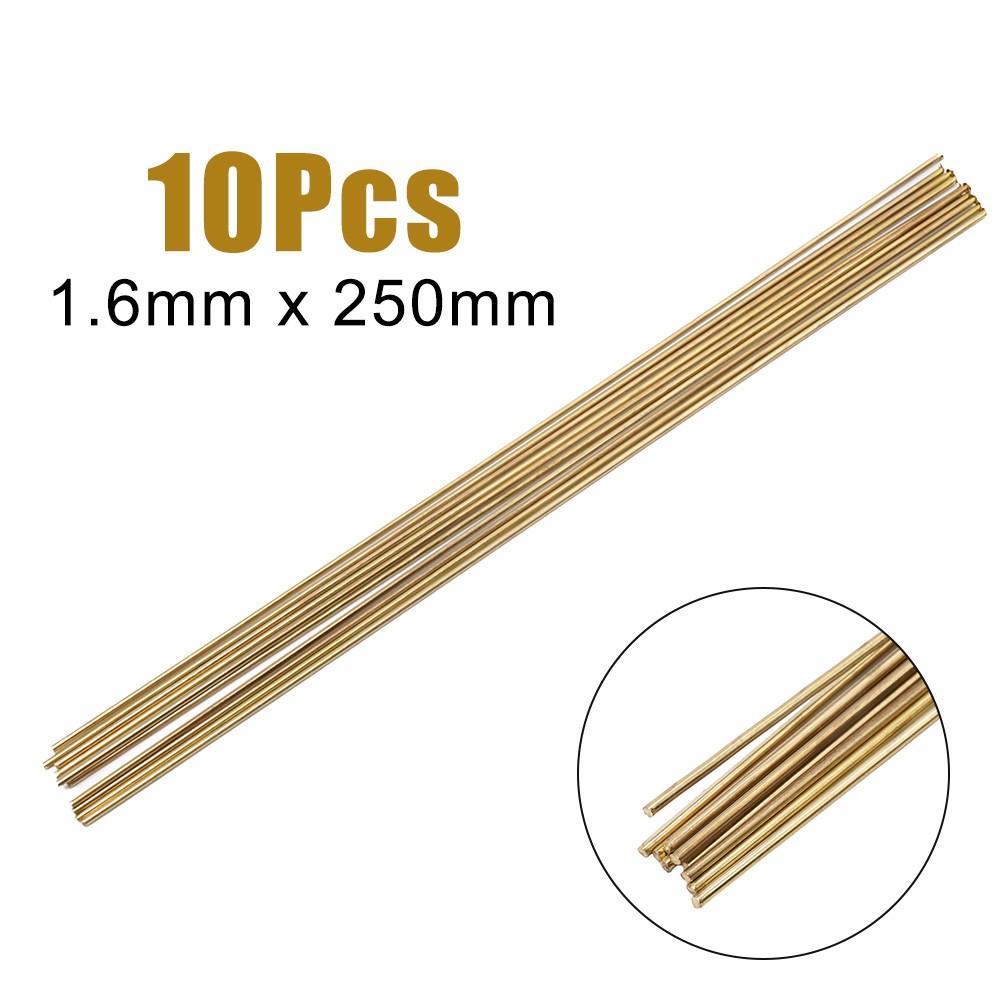 Brass Welding Rod 10PCS Brass HS221 Brazing Golden