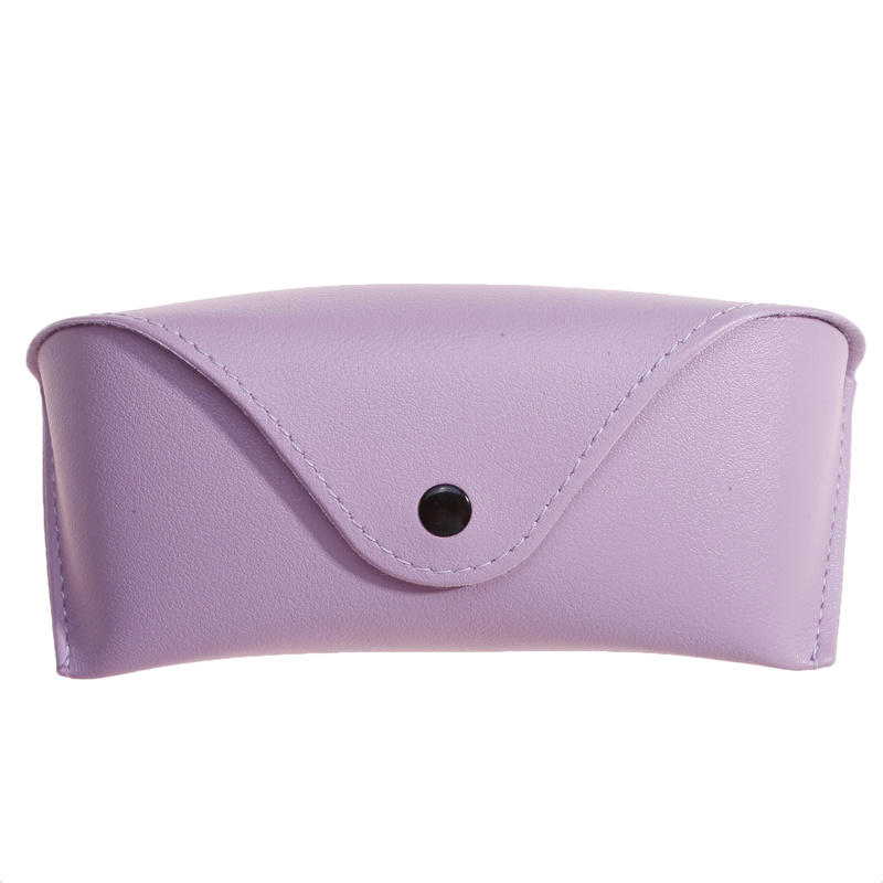 Однотонный кожаный футляр для очков, футляр для хранения солнцезащитных очков и очков для коррекции близорукости, модный, устойчивый к давлению футляр для очков