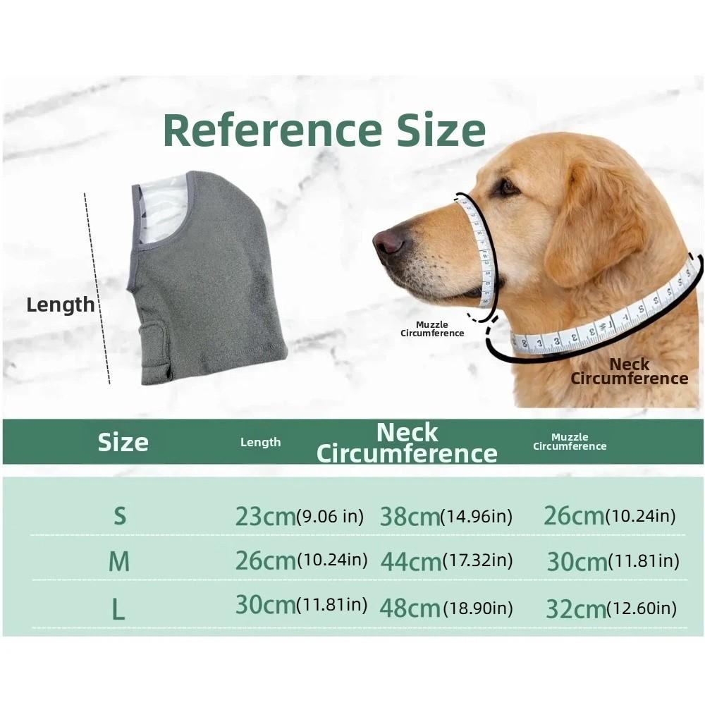 Hearing Protection Dog Head Cover Adjustable No Obstructed Vision Dog Calming Earmuff Breathable Anti-Noise