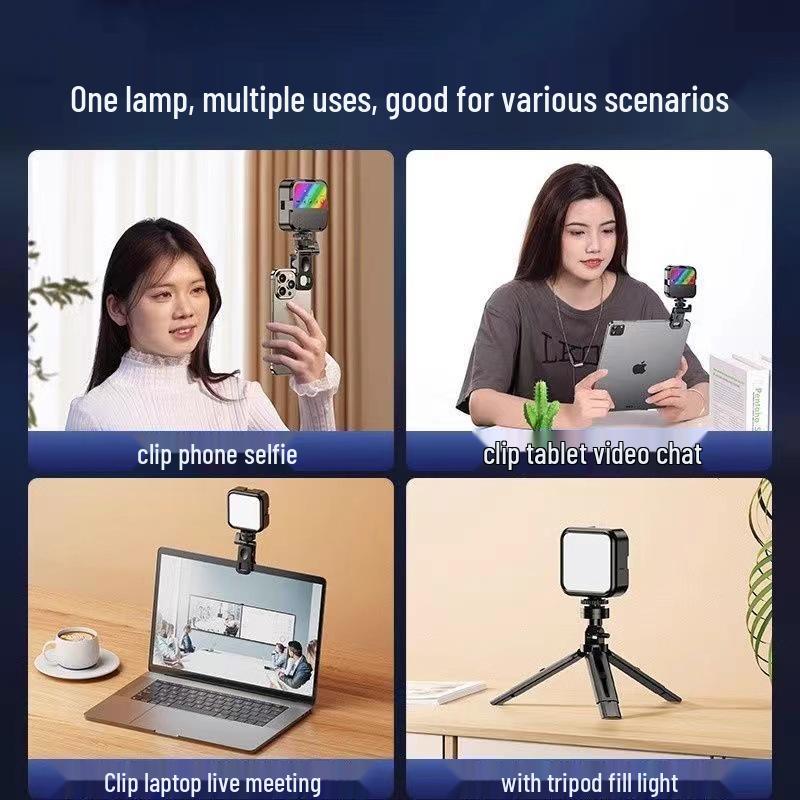 Портативная RGB LED заполняющая подсветка для мобильной фотографии и прямых трансляций
