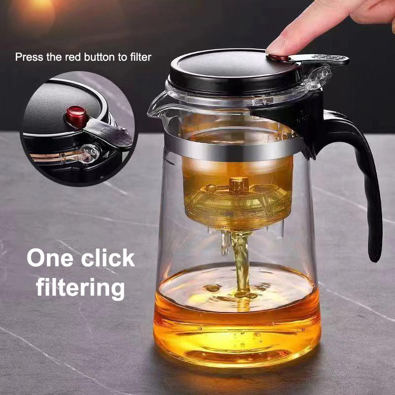 Thick Durable Heat Resistant Glass Teapot Tea Infuser Filter Teawear Scented Tea Container Tea Strainer Teapot Homeware