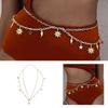 Цепочка на талию Горячие шорты Многослойная цепочка Сексуальная Металлическая Звезда для Вечеринки/Клуба для Банкета Костюмная Бижутерия Пояс