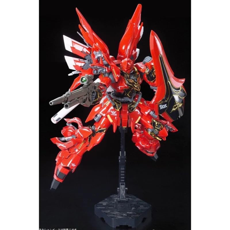 Пластиковая модель BANDAI SPIRITS RG Mobile Suit Gundam UC Sinanju в масштабе MSN-06S 1/144 с цветовой кодировкой