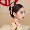 Подтонированные свадебные головные уборы Пластиковые серьги Жемчужная шпилька для волос Женщины