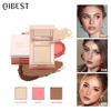 3 In 1 Face Makeup Palette Highlight Blush Pearl Polarised Stereo Matte Natural Non-Flying Eyeshadow Palette