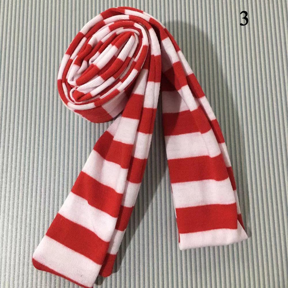 Полосатый шарф Длинный шарф-галстук Женские хлопковые шарфы Тонкий и узкий шарф Харадзюку Полосатые вязаные шарфы Женская грелка для шеи Новый