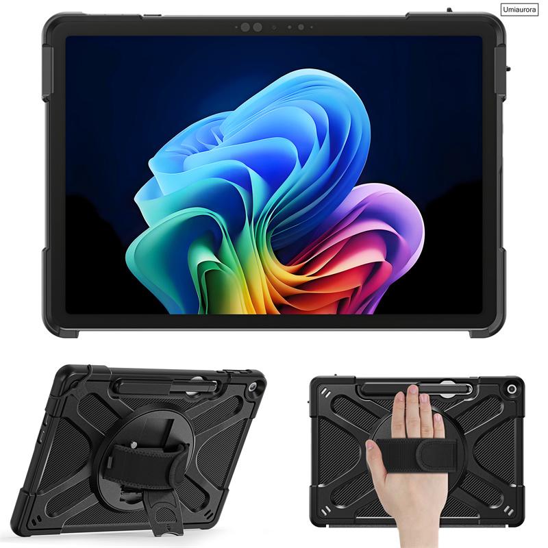 Для Microsoft Surface Pro12 Pro 12 12-дюймовый 2025 360-градусный поворотный ремень для руки и плеча Подставка Чехол-оболочка Защитная крышка Funda
