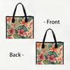 Tropical Floral Print Casual Large Tote Bag for Daily Use