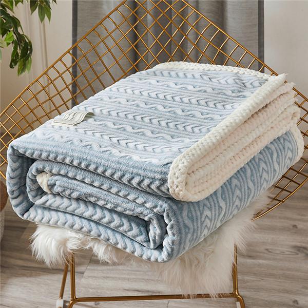 Winter Thick Duvet Cover Blankets Double Sided Kids Adults Quilt Cover Fleece Soft Warm Sofa Cover Bedspread