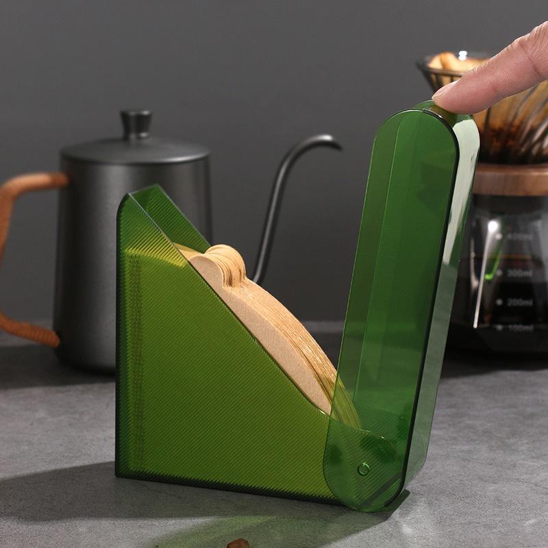 Держатель бумажного фильтра для кофе, подставка для хранения бумажного фильтра для кофе, АБС-крышка, коробка для хранения бумажного фильтра для кофе, кофейные принадлежности