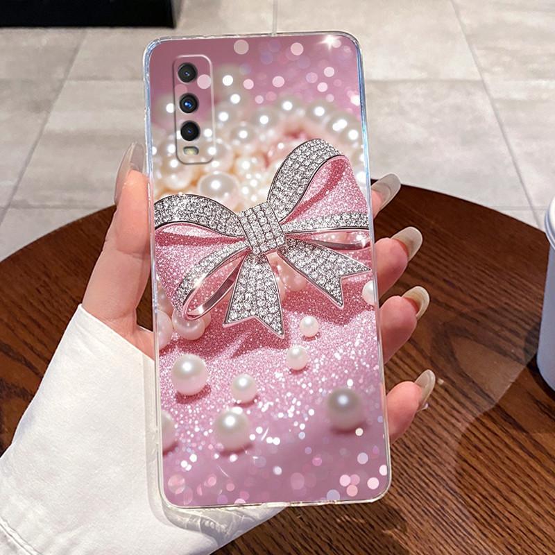 Jelly Casing For VIVO Y70S / IQOO U1 Fundas Capa Clear Silicone Soft TPU Back Cover Cute Cat Rabbit Heart Protective Case Coque