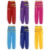 Girls Elegant Belly Dance Pants Sequin Embellished Chiffon Fabric Elastic Waist Beaded Tassels Performance Wear
