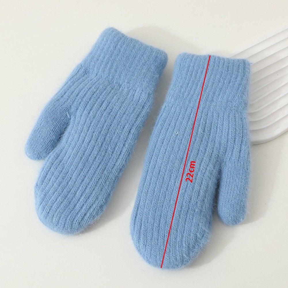 Ветрозащитные плюшевые варежки Утолщенные перчатки с полными пальцами Новые теплые перчатки Зима