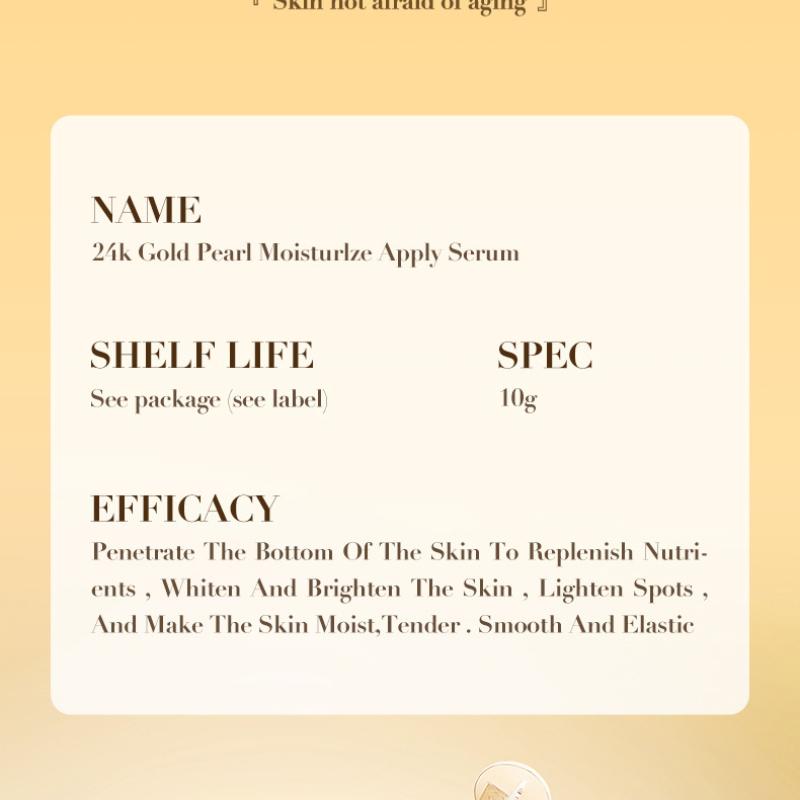 24K Gold Pearl Collagen Water Light Serum SADOER Увлажняющая и увлажняющая