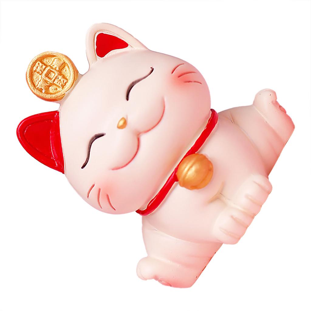 Украшение Lucky Cat из синтетической смолы, статуэтка Fortune Cat, украшение для гостиной дома SJ0001 4