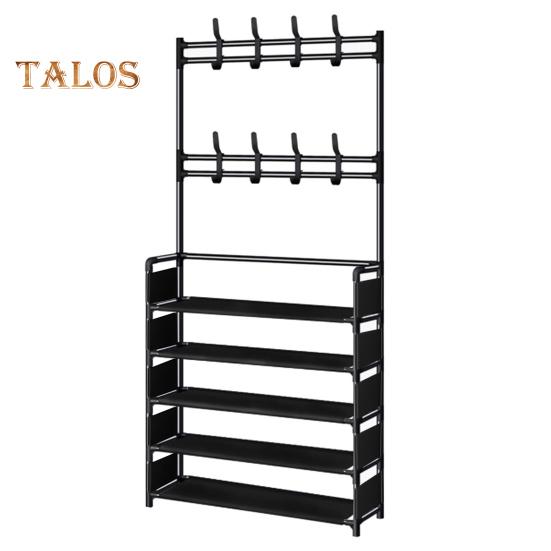 Multi-Layer Shoe Rack Doorway Clothes Hanger High Stability Simple Installation Shoes Shelf Floor-Standing Storage Rack