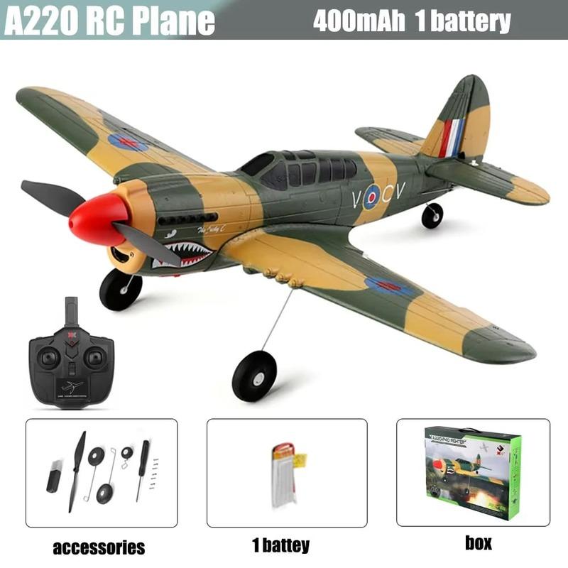 Новая модель A220 камуфляж P40 с дистанционным управлением, 4 канала, 3D, 6G, трюк, 2.4G, радио, мощный истребитель, электрическая игрушка для улицы, подарок для взрослых и детей