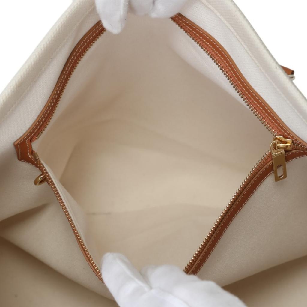 Celine Кросс-боди сумка Horizontalkava холст белый Женская 190062BNZ Б/у