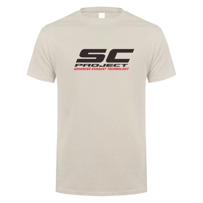Футболка Летняя Мужская Хлопковая с Коротким Рукавом Футболка SC Project Мужские Подарки Мотоциклетный Топ