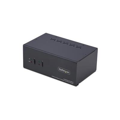 Переключатель KVM - STARTECH.COM - 2 порта - HDMI и DisplayPort - Разрешение 4K 60 Гц - USB 3.0