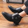 Designer Dress Office Men's Casual Shoes Business Winter Platform Formal Leather Boots Fashion Luxury Chelsea Couple Ankle Boot