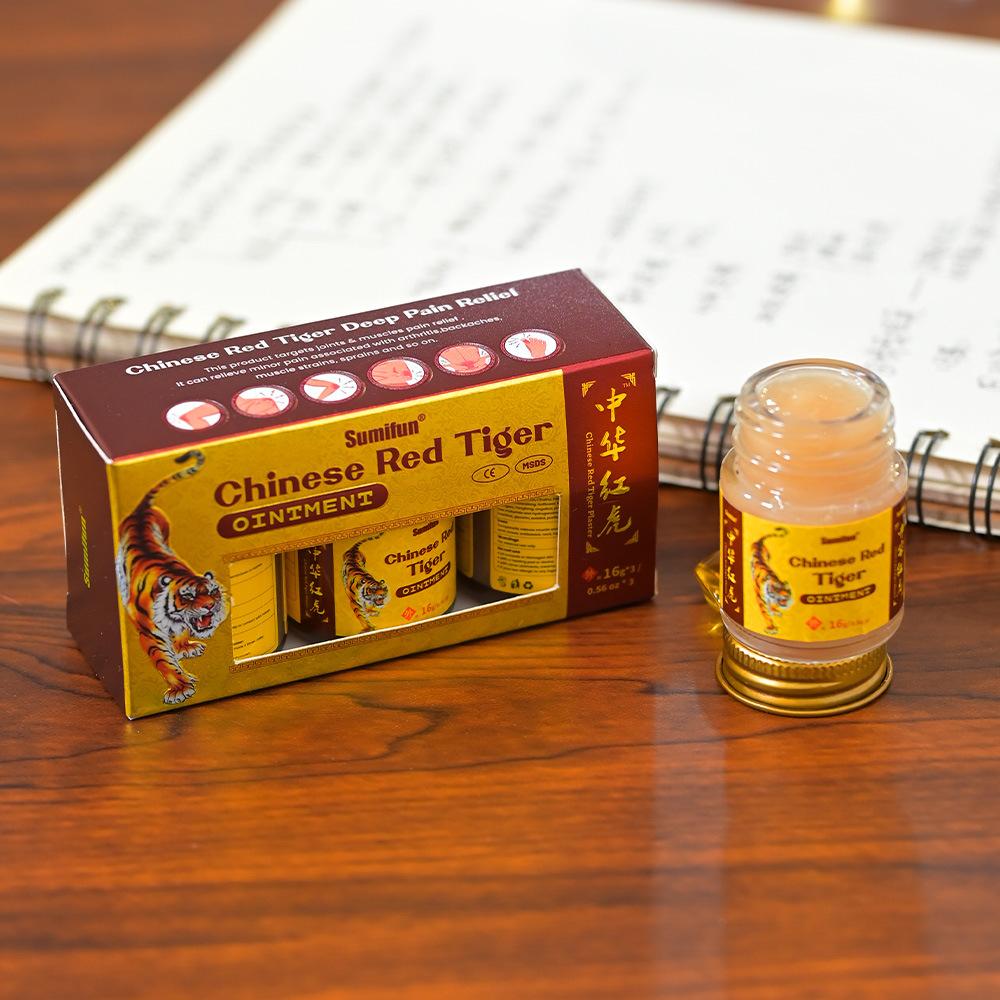 3 шт. Мазь Red Tigers для суставов, мышц, плеч, боли, успокаивающая жидкая мазь для массажа от головокружения