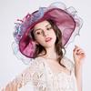 Summer Fashion Hat Dinner Big Flower Gauze Seaside Sunscreen Beach Visor Sun Hat