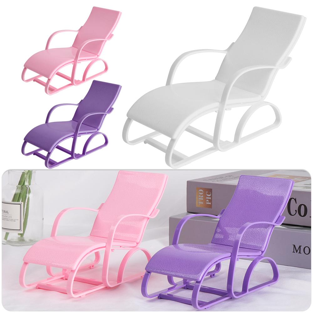 Children' Gift Garden Bench Doll Beach Chair Dollhouse Furniture Toy Accessories Foldable Deckchair