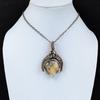 Подвеска Crazy Lace Agate, обернутая медной проволокой, ювелирное изделие, подвеска ручной работы, подвеска из драгоценного камня, ювелирные изделия Laguna Lace Agate, подарки на день рождения