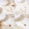 Fruitinspired Stainless Steel Necklace Collection With Multilayer Chains For Summer Fashion Accessories