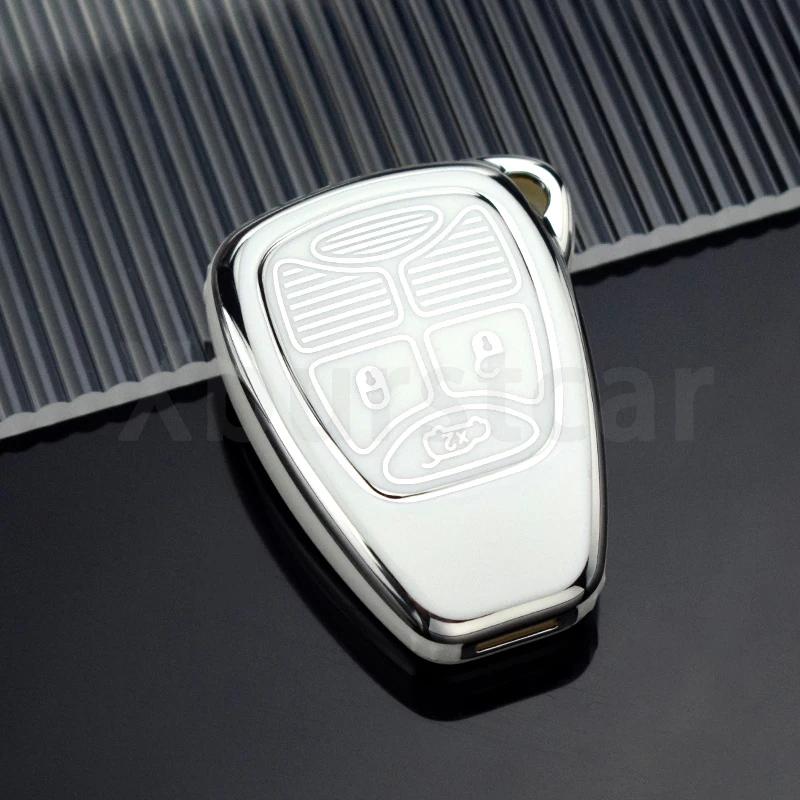 Мягкий чехол для ключа из ТПУ, держатель для брелока для Jeep Wrangler Compass Patriot Liberty Chrysler 300 PT Dodge JCUV Caliber Nitro