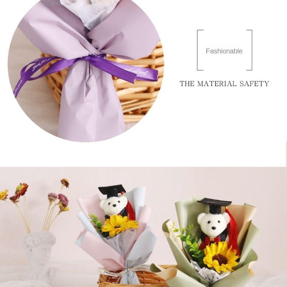 Bear Animal Graduation Gift Cartoon Bouquet Decoration Stunning Plush Toy New Year