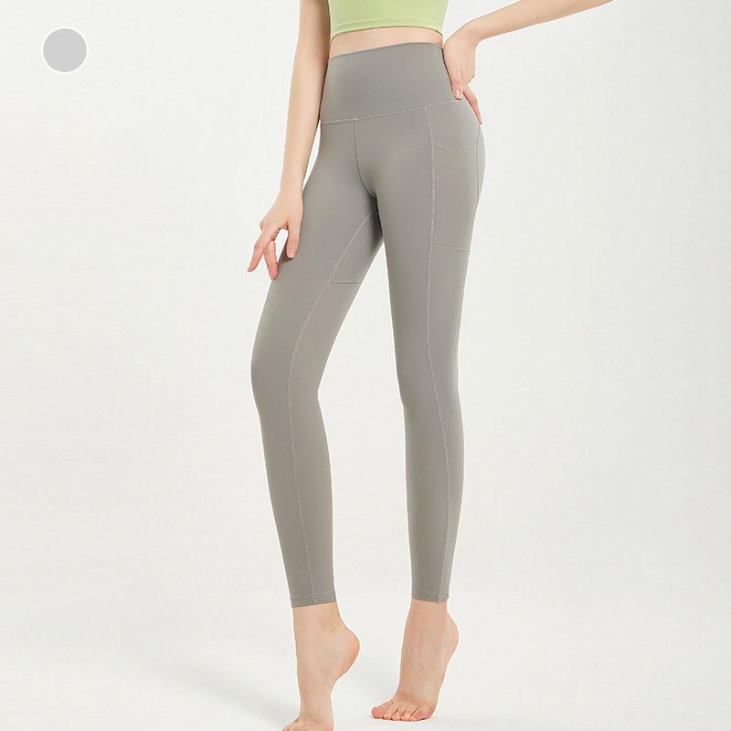 Leggings Women Yoga High Solid Waisted Cycling Pants Butt Lifting Gym Leggings Comfortable Sport Running Exercise Tights With Pockets