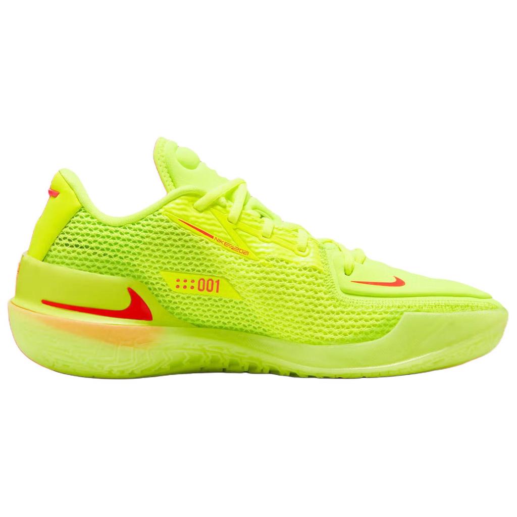 Nike Эйр Зум GT. Дышащие баскетбольные кроссовки Cut 1, унисекс, желто-красные, IH3991-700