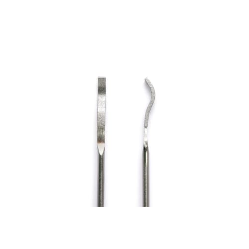 Wave Hobby Tool Series HG Special Shape Diamond File, Flat/Bent Tip, Plastic Model Tool, HT-681, Grip: Red