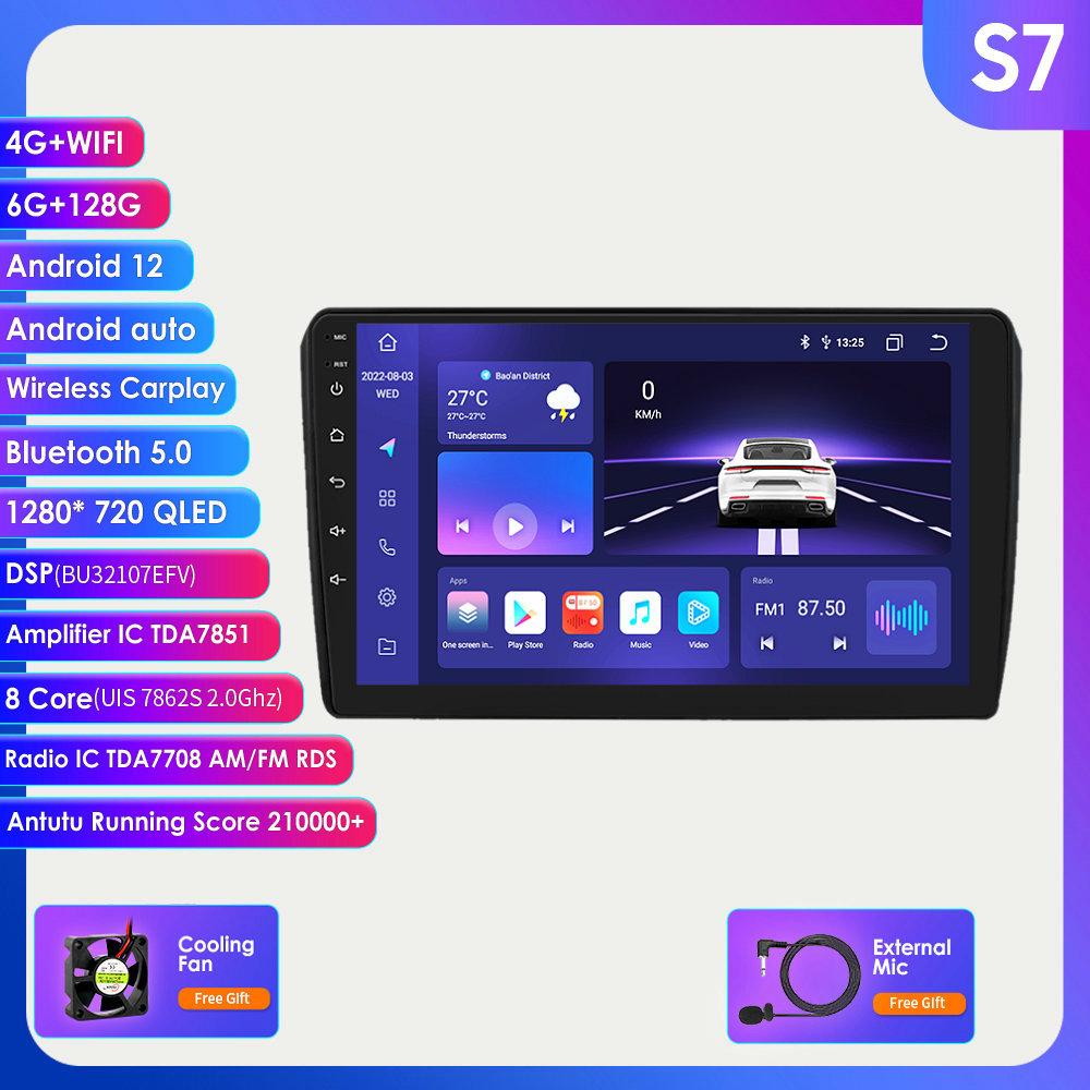 Hizpo 4G + WIFI 2 Din Android Auto Radio для A3 8P 2003-2013 Carplay Автомобильный мультимедиа GPS 2din Авторадио Навигация GPS Головное устройство Автомобильное видео
