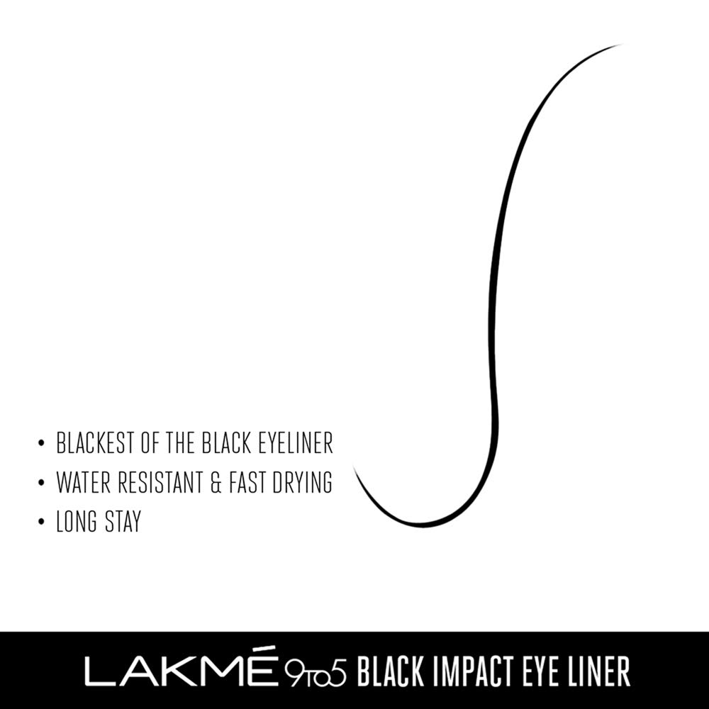 LAKME 9 to 5 Impact Eye Liner, черный, 3,5 мл