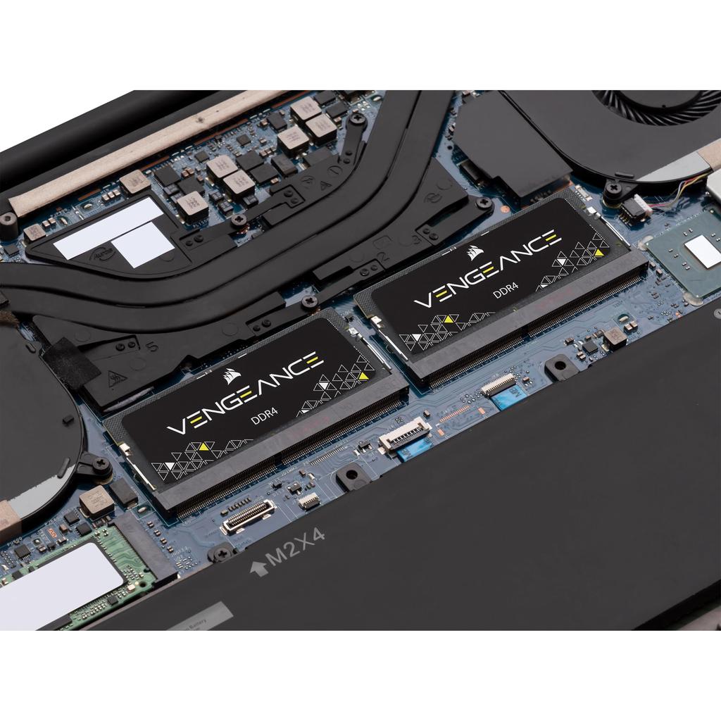 Память CORSAIR SODIMM VENGEANCE DDR4 16 ГБ (8 ГБ х 2) 2666 МГц Совместимость с Intel XMP CL18 Ноутбук Черный CMSX16GX4M2A2666C18