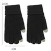 Women Fashion Winter Touch Screen Gloves Warm Stretch Knit Full Finger Mittens Crochet Thicken Gloves