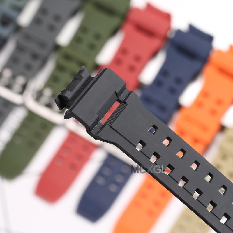 Смоляной ремешок для часов Casio GW9100 GW9200 Мужской ТПУ ремешок Спортивные Водонепроницаемые ремешки для часов Камуфляжные аксессуары