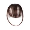 Bangs Wing Clip Hair Extension Soft Natural Straight Anti-slip Reusable Dark Brown Wispy Bangs Fringe Women Dress-up Hairpieces