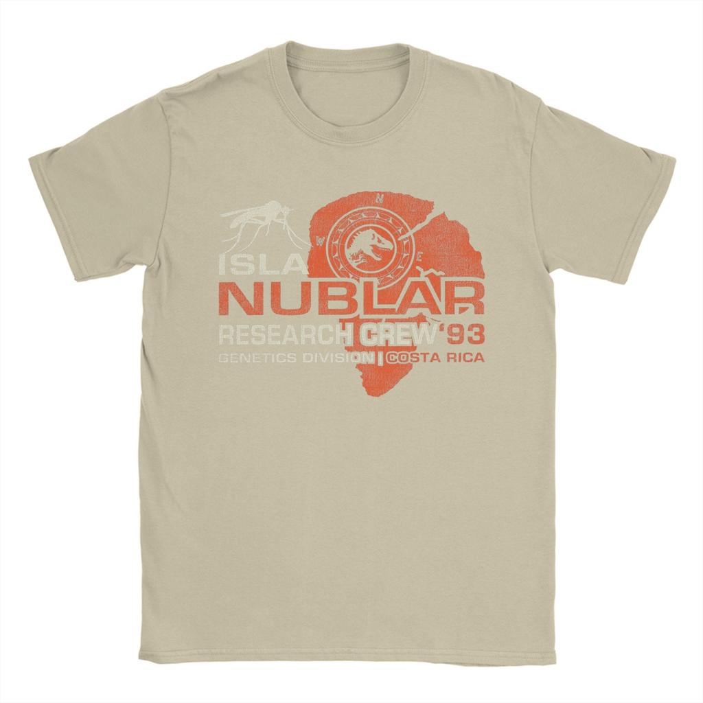 Isla Nublar Research Crew Worn Jurassic Park TShirts for Unisex Funny Pure Cotton Tees Short Sleeve T Shirt Plus Size Tops