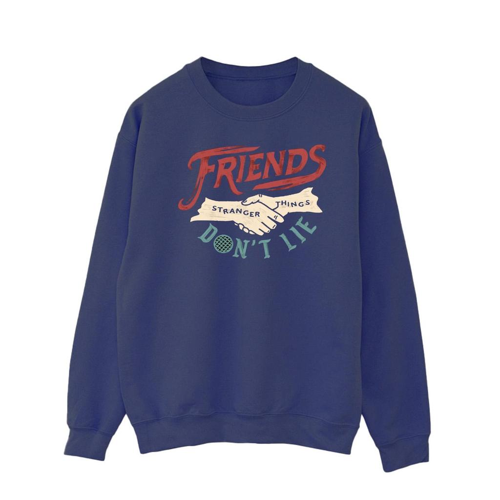 Netflix Mens Stranger Things Friends Don´t Lie Hands Sweatshirt