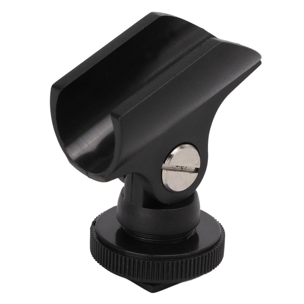 1.95см Держатель для микрофона Пластиковый зажим для микрофона Стойка с горячим башмаком и отверстием для винта 1/4 дюйма для зеркальной камеры