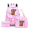 3Pcs/Set Chainsaw Man Kawaii Casual School Bag Colorful Backpack Set Girl with Lunch Bag for Women Student Teenager Rucksack Pencil Case