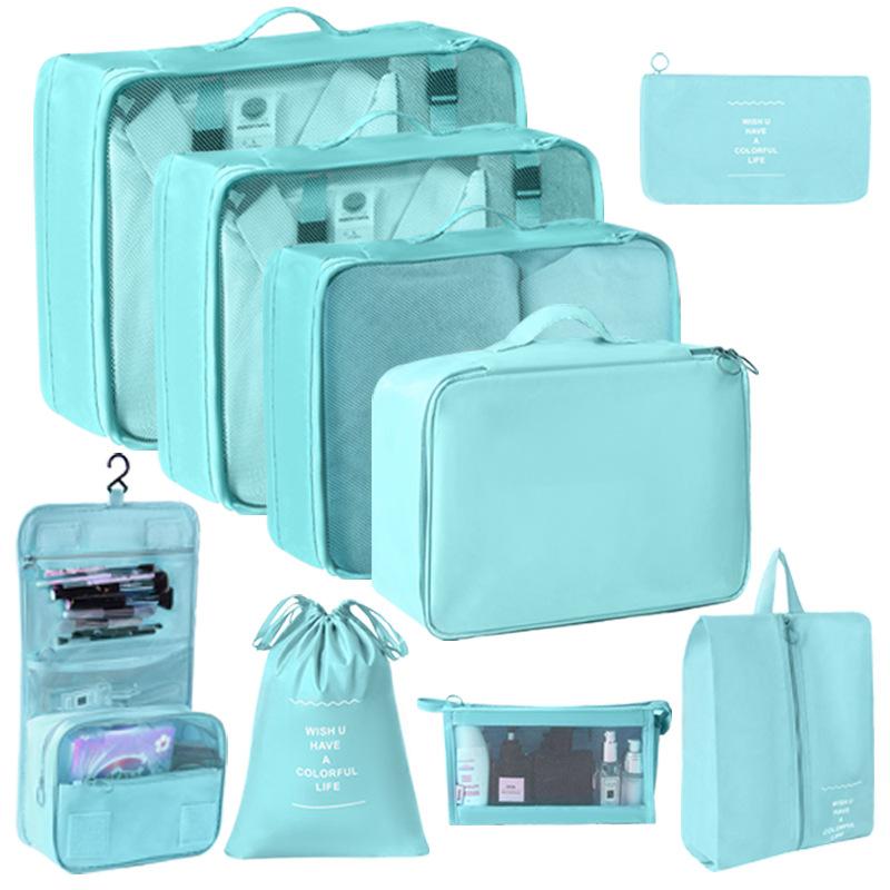 6/7/8/9/10 шт. Набор дорожных органайзеров для хранения сумок для чемоданов, набор кубиков, чехлов, переносных чемоданов, одежды, обуви, аккуратных складных мешочков